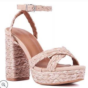 Gabrielle Union Block Platform Heel - Size 8.5